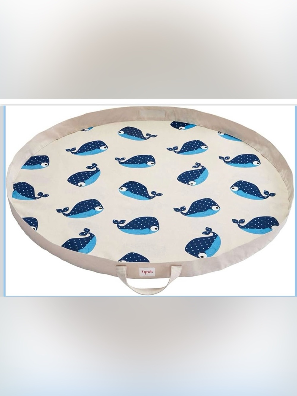 NWOT 3 Sprouts Play Mat & Toy Storage Bag - hedgehog